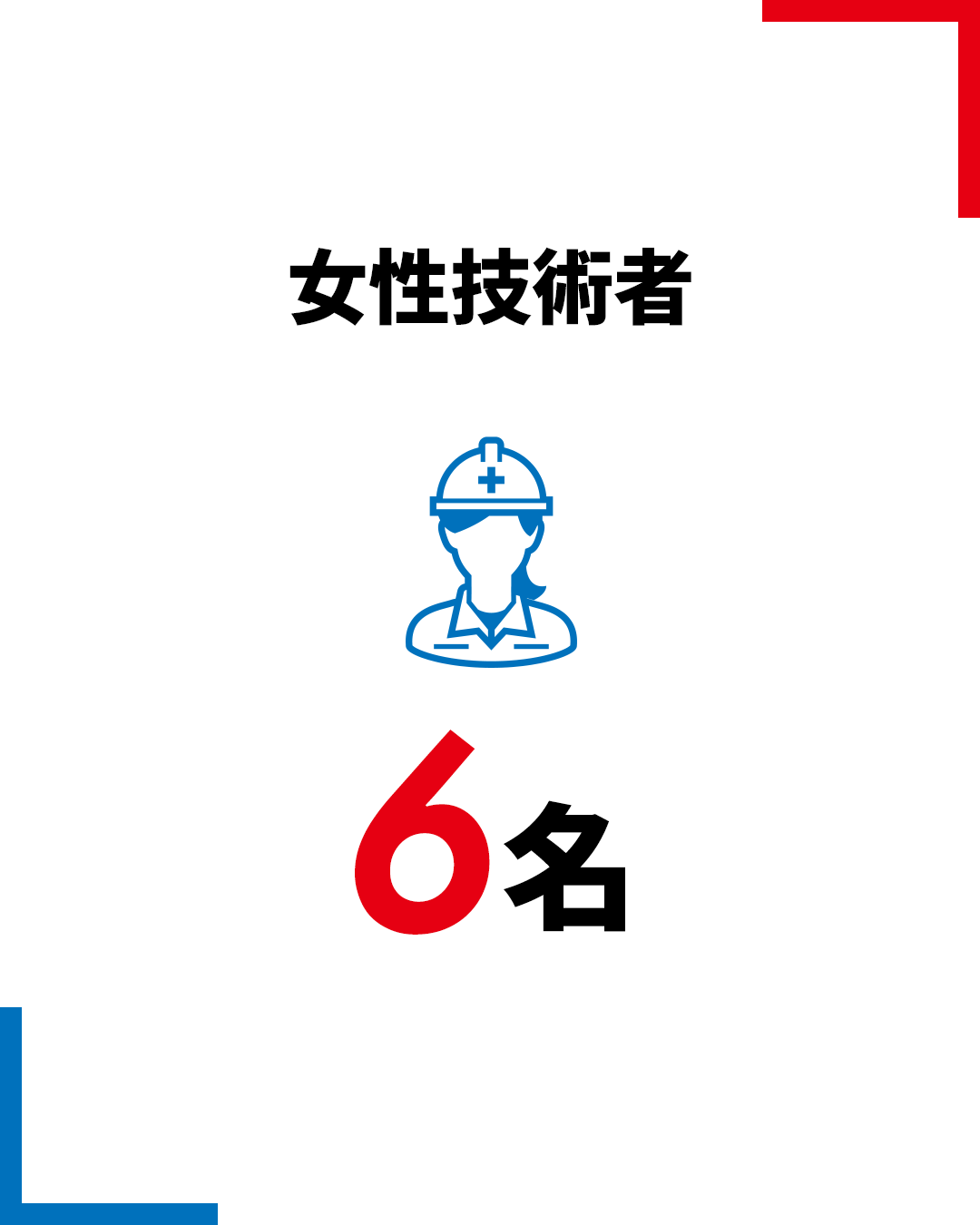 女性技術者6名