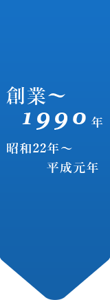創業〜1990年　昭和22年〜平成元年